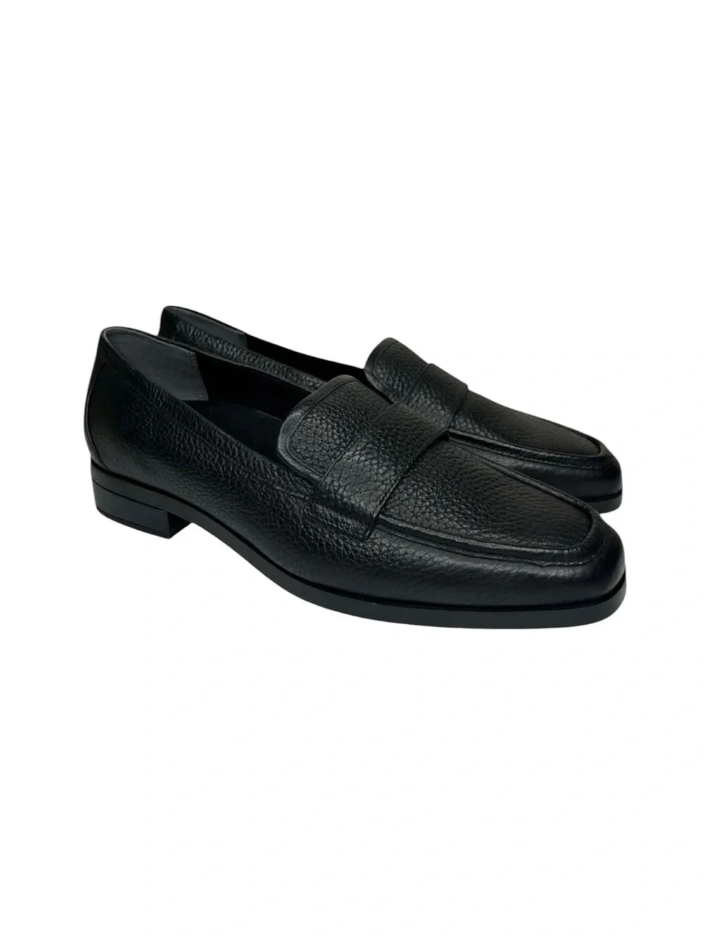 Vionic Sellah Black Pebbled Leather Loafer NEW